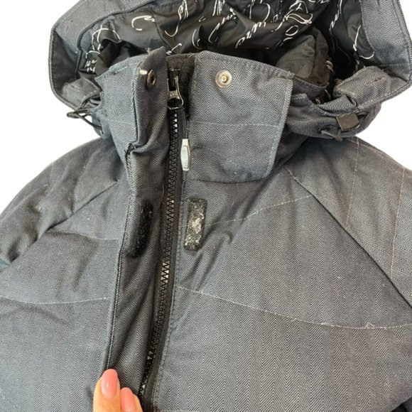 Columbia Omni-Shield Women's Long Down Puffer Gray Removable Hood Size Small - Picture 3 of 11